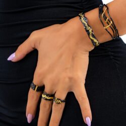 Sigrida Ember Irregular Cuff Bangle - Image 4
