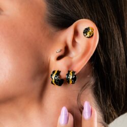 Sigrida Ember Irregular Stud Earrings - Image 3