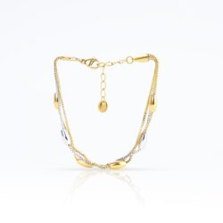 Lila Two-Tone Beaded Bracelet