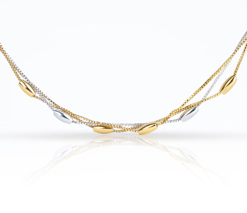 Lila Two-Tone Beaded Bracelet - Image 2