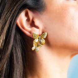 Calista Butterfly Earrings - Image 3