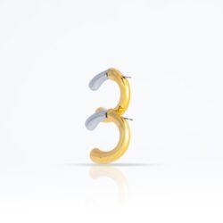 Luna Two-tone Earrings - Image 2