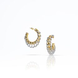 Leda Two-Tone Earrings