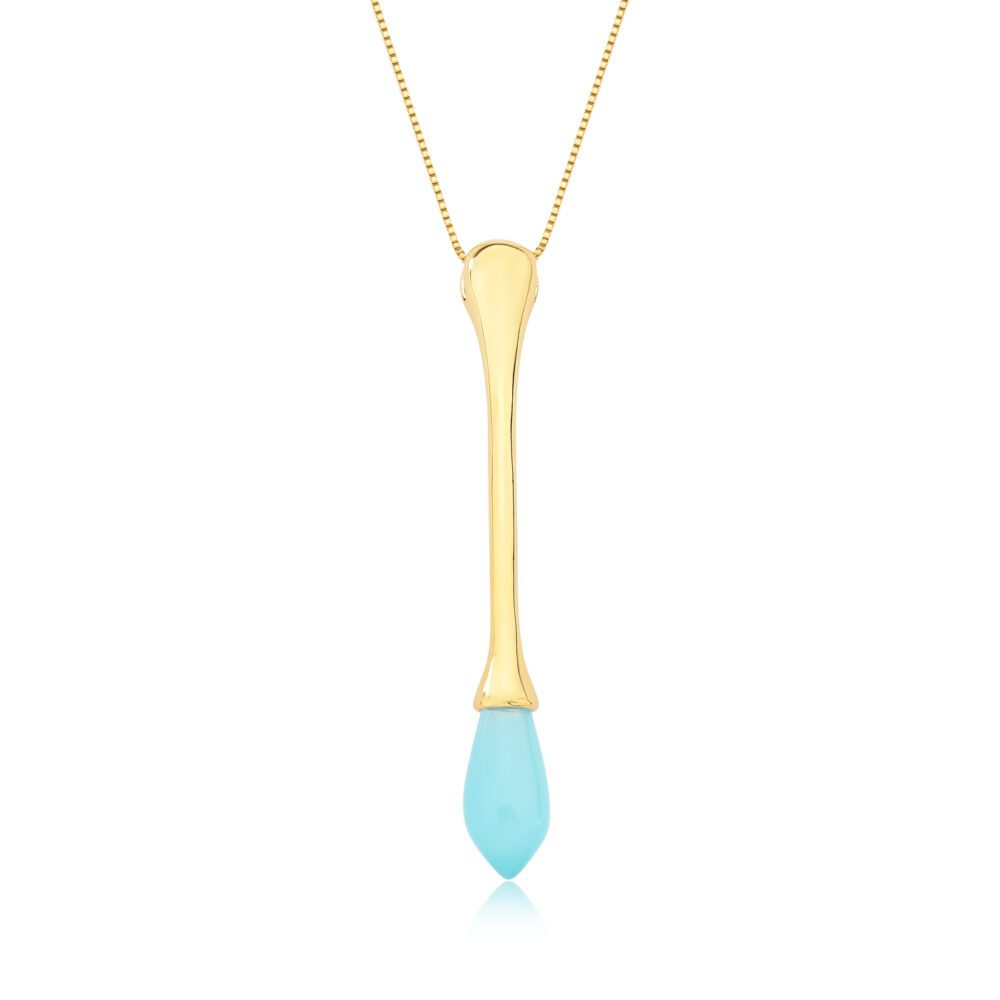 Aqua Drop Necklace